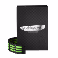 Cablemod CM-PRTS-FKIT-NKKLG-R, Noir, Vert, 260 mm, 180 mm, 65 mm, 1,1 kg, Boîte
