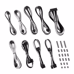 Cablemod CM-CSI-CKIT-NKKW-R, 0,85 m, Mâle, Droit, Droit, Noir, Blanc, Corsair C-Series AXi, HXi & RM