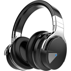 GarageRock E7 Casque Supra-auriculaire Bluetooth à Suppression Active du Bruit sans Fil avec Microphone et Basses ProfondesNoir