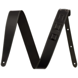 FENDER Essentials Leather Strap Black