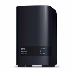 Western Digital My Cloud EX2 Ultra, NAS, Bureau, Marvell, Armada 385, 4 To, Noir