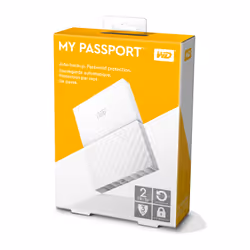 Western Digital My Passport disque dur externe 2 To Blanc - Vue supplémentaire 8