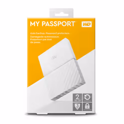 Western Digital My Passport disque dur externe 2 To Blanc - Vue supplémentaire 9