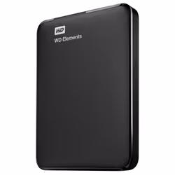 Western Digital WD Elements Portable, 2 To, 2.5", 3.2 Gen 1 (3.1 Gen 1), 5400 tr/min, Noir