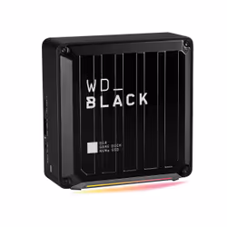 Western Digital D50, Avec fil, Thunderbolt 3, 3,5 mm, 10,100,1000 Mbit/s, Noir, 1 To