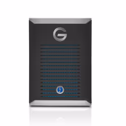 SanDisk G-DRIVE PRO 2 To Noir, Acier inoxydable
