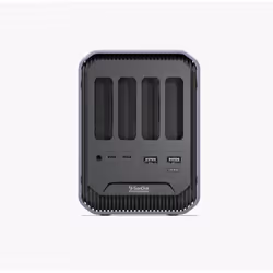 SanDisk Pro Dock 4, Avec fil, Thunderbolt 3, 1000 Mbit/s, Graphite, macOS 10.9+, Windows 10+, 0 - 35 °C