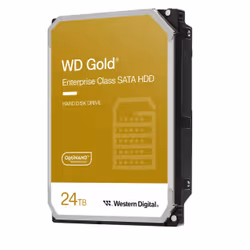 Western Digital Disque dur SATA WD Gold pour entreprises, 3.5", 24 To, 7200 tr/min