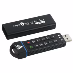 Apricorn Aegis Secure Key 3.0 lecteur USB flash 30 Go USB Type-A 3.2 Gen 1 (3.1 Gen 1) Noir - Vue supplémentaire 4