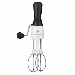 OXO 1126980, Fouet rotatif, Noir, Acier inoxydable, Blanc, Acier inoxydable, 12,7 mm, 305 mm, 250 g