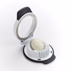 OXO 1271080 Coupe-œufs Noir, Blanc Plastique, Acier inoxydable