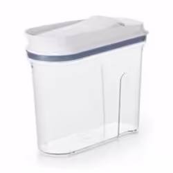 OXO 11113900, Boîte universelle, 2,3 L, Plastique, Silicone, Transparent, Blanc, Couvercle basculant, Rectangulaire