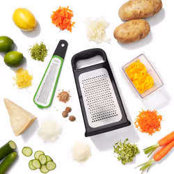 OXO Good Grips Kastenreibe Râpe plane Noir, Vert, Acier inoxydable
