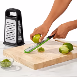 OXO Good Grips Kastenreibe Râpe plane Noir, Vert, Acier inoxydable - Vue supplémentaire 7