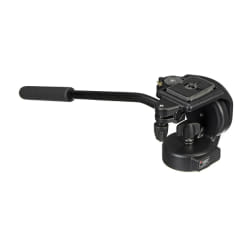 Manfrotto Micro Fluid Video Head + QRCP tête de trépieds Noir Aluminium