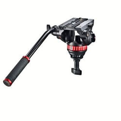 Manfrotto Pro Video tête de trépieds Noir, Rouge Aluminium Universal