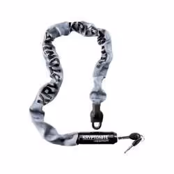 Kryptonite Keeper 785 Color Series, Antivol à chaîne, Gris, Acier, Nylon, Alliage de manganèse, Clé