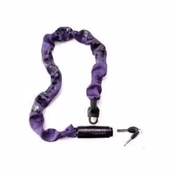 Kryptonite Keeper 785 Color Series, Antivol à chaîne, Violet, Acier, Nylon, Alliage de manganèse, Clé