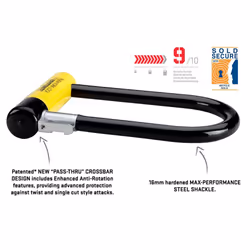 Kryptonite 2154 Antivol pour bicyclettes Noir, Jaune Verrou en U