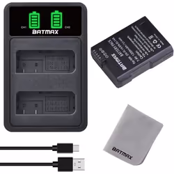 Batterie et Chargeur - GENERIC - EN-EL14 EN-EL14A - 1200mAh - USB - Compatible Nikon