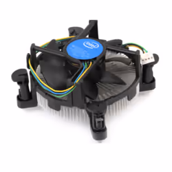 Intel E97379-003, Refroidisseur d'air, Aluminium, Noir