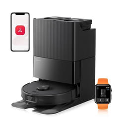 Roborock Qrevo Edge S5A Aspirateur Robot  Laveur 17000Pa Upgrade du Qrevo Master Nettoyage à 75 °C Système anti-enroulement 0%