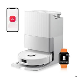 Roborock Qrevo Edge S5A Aspirateur Robot  Laveur 17000Pa Upgrade du Qrevo Master Nettoyage à 75 °C Système anti-enroulement 0%