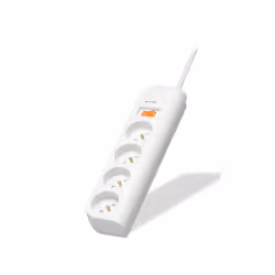 Belkin F9E400FR1M, 238 J, 4 sortie(s) CA, 230 V, 50 Hz, Blanc, 1 m