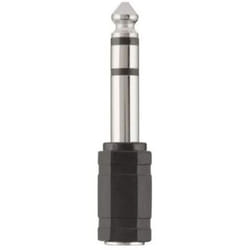 Belkin 3.5mm F - 6.3mm M 3,5mm Noir, Nickel