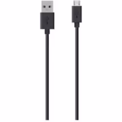 Belkin 1.2m USB 2.0 - microUSB m/m, 1,2 m, USB A, Micro-USB B, USB 2.0, Mâle/Mâle, Noir