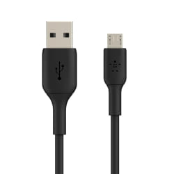 Belkin USB A - Micro-USB, 2m câble USB USB 2.0 Micro-USB B Noir