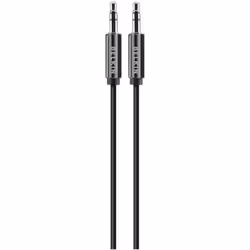 Belkin AV10104BT1.8M, 3,5mm, Mâle, 3,5mm, Mâle, 1,8 m, Noir