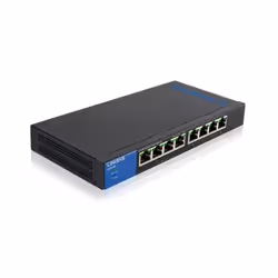 Linksys LGS108P, Gigabit Ethernet (10/100/1000), Connexion Ethernet, supportant l'alimentation via ce port (PoE)