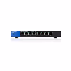 Linksys LGS108P commutateur réseau Gigabit Ethernet (10/100/1000) Connexion Ethernet, supportant l'alimentation via ce port (PoE) Noir