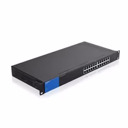 Linksys LGS124P, Gigabit Ethernet (10/100/1000), Connexion Ethernet, supportant l'alimentation via ce port (PoE), Grille de m ...