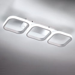 Plafonnier Led 30W, Plafonnier Carré Moderne Métal Acrylique Lampe de Plafond, 6000K, Moderne Style Nordique Lustre Plafonnier pour Chambre à