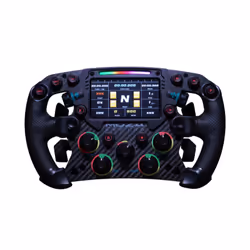 MOZA FSR, Volant, PC, Multicolore, Avec fil, Noir, Aluminium, Fibre de carbone