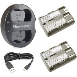 Chargeur Double USB - GENERIC - BP-511 - 2 Batteries Lithium-ion 2400mAh - Compatible Canon EOS