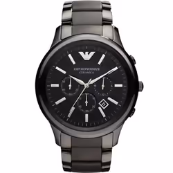 EMPORIO ARMANI Montre chronographe AR1451 - Homme - Noir