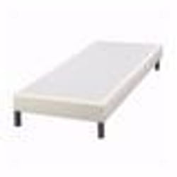 Sommier tapissier + pieds SR15 Sahara 140x190 Lattes bois massif - H.15 cm