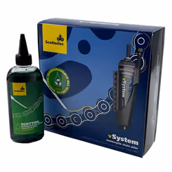 SCOTTOILER vSystem Chain Oiler Universal Edition + Lubrifiant Vert Biodégradable