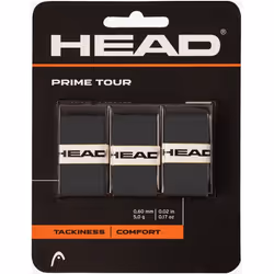 HEAD Prime Tour, Surgrip, Tennis, Noir, Synthétiques, Monochromatique, 0,6 mm