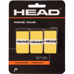 HEAD Prime Tour, Surgrip, Tennis, Jaune, Synthétiques, Monochromatique, 0,6 mm