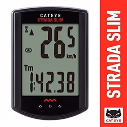 Compteur Vélo - CatEye - Strada Slim - Sans Fil - Noir - Interface ClickTec