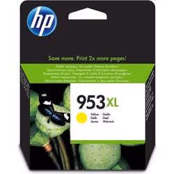 HP 953XL Cartouche d’encre jaune grande capacité authentique, Rendement élevé (XL), Encre à pigments, 18 ml, 1450 pages, 1 pi ...