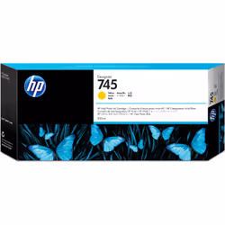 HP Cartouche d'encre DesignJet 745 jaune, 300 ml, Rendement élevé (XL), Encre à pigments, 300 ml, 1 pièce(s)