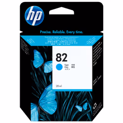 HP DesignJet 82 cartouche d'encre cyan, 69 ml, Encre à colorant, 69 ml, 1 pièce(s)