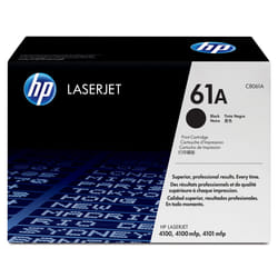 HP 61A Black Original LaserJet Toner Cartridge Cartouche de toner 1 pièce(s) Noir