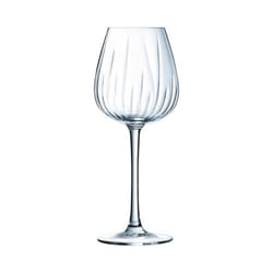 8 verres à pied en verre 35 cl Swirly - Cristal d'Arques