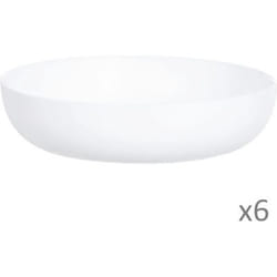 6 assiettes à Couscous 21cm Friend's Time blanche - Luminarc